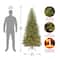 6.5 ft. Pre-Lit Dunhill® Fir Slim Artificial Christmas Tree, Clear Lights